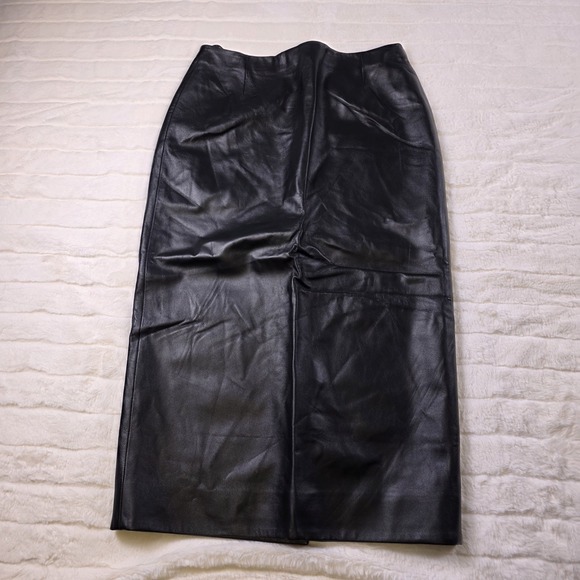 Ralph Lauren Purple Label Dresses & Skirts - Ralph Lauren Purple Label Curran Nappa Leather Skirt Womens 2 Lambskin $1,890